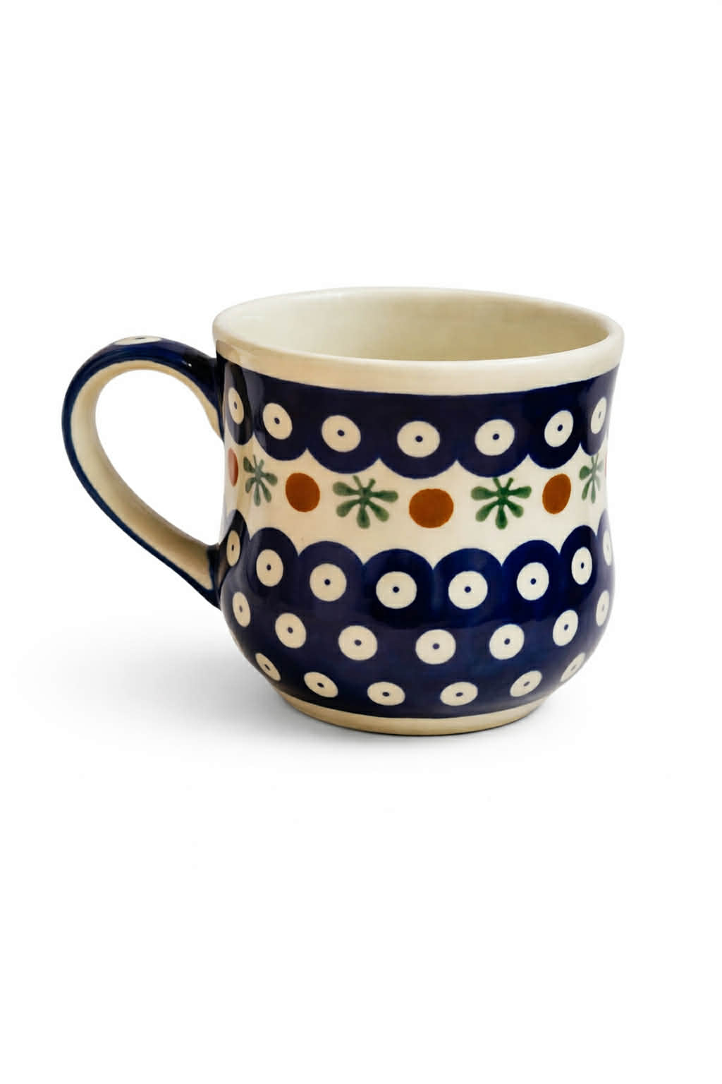 Kubek ceramiczny ręcznie zdobiony